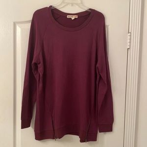 Burgundy tunic size xl nwot